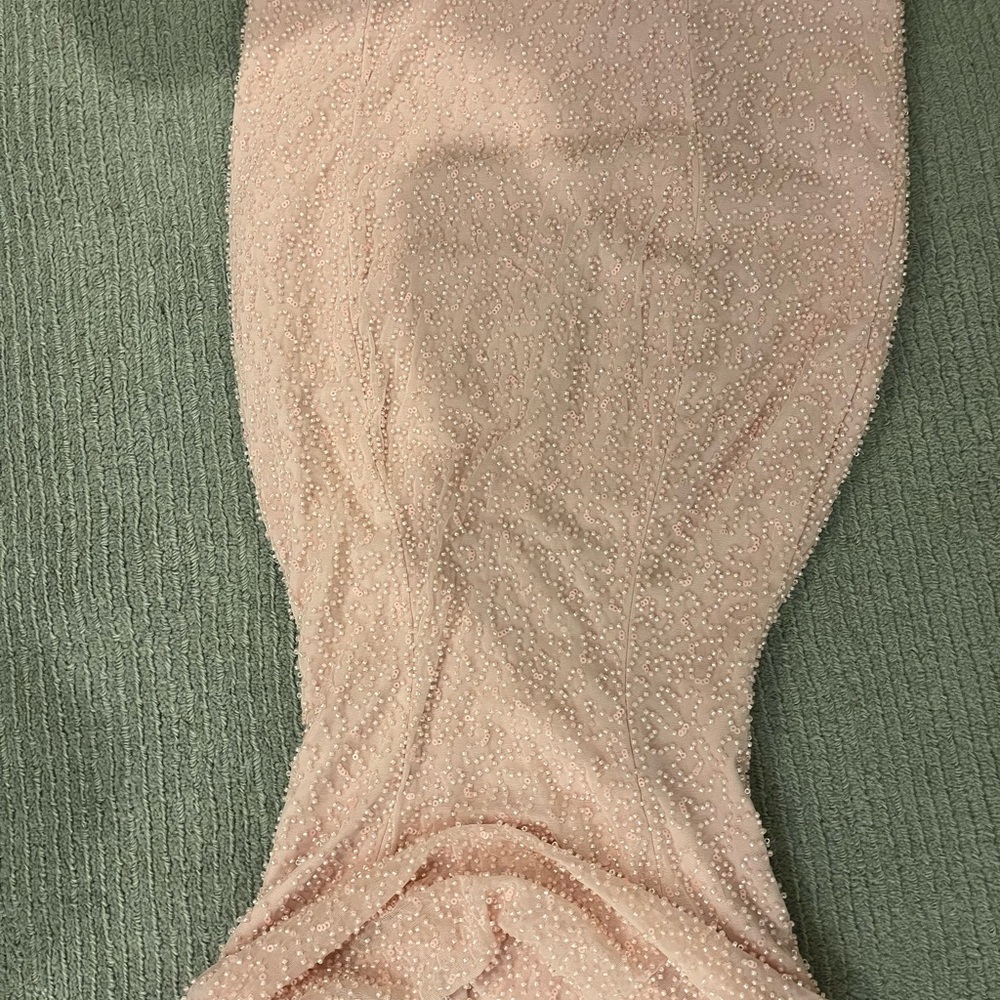 Elegant Beaded Strapless Dress